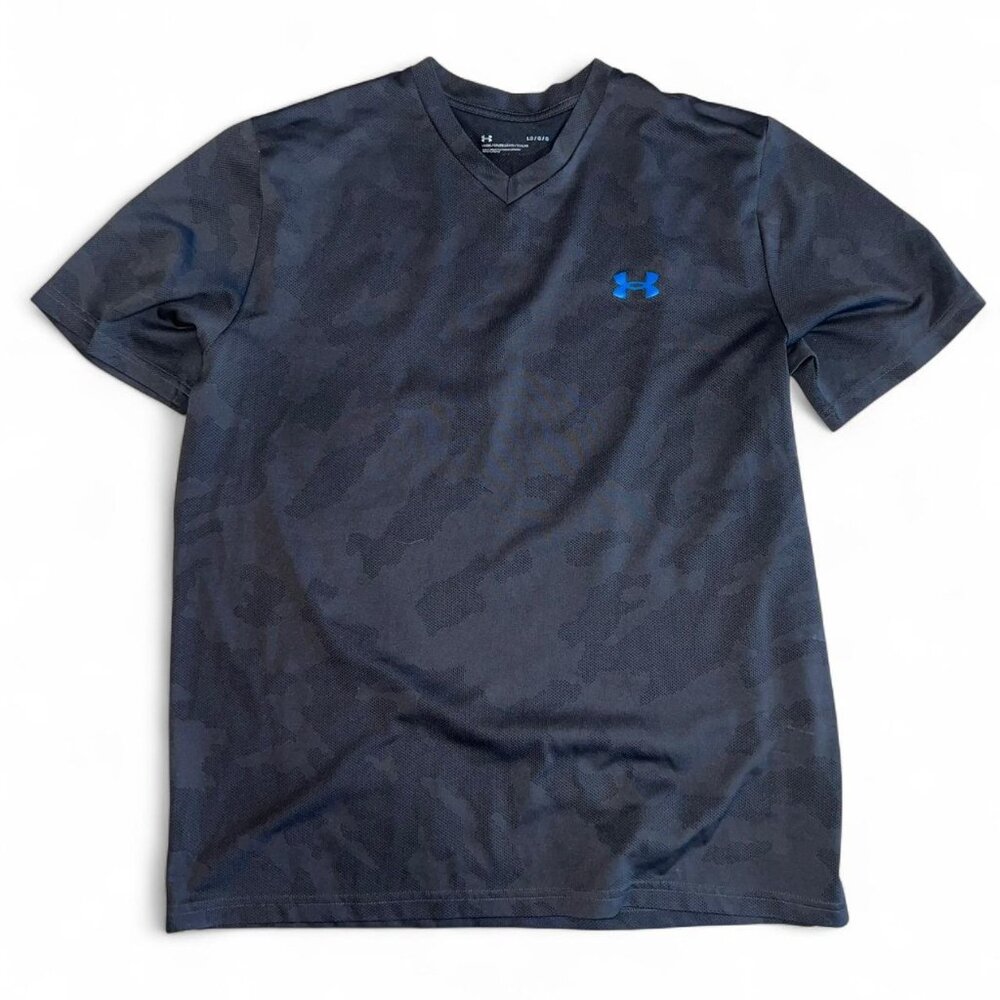 Under Armour Men’s Gray Patterned Short Sleeve Athletic Too